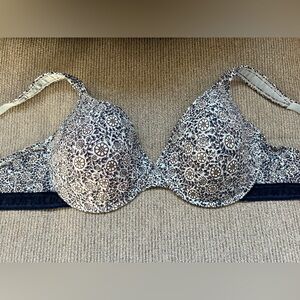 EUC Lucky Brand Blue Floral 42D Women’s Bra